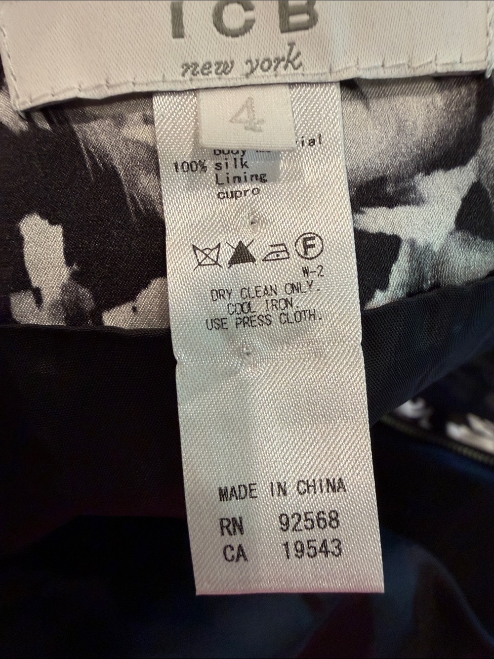 icb new york Black & White Mixed-Print Short Dress - Picture 3 of 5